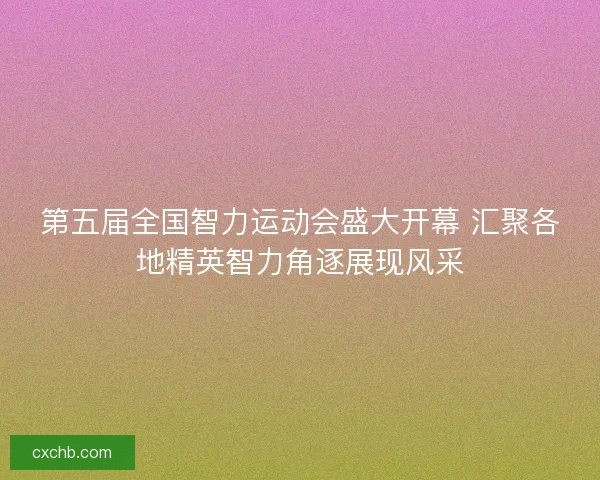 第五届全国智力运动会盛大开幕 汇聚各地精英智力角逐展现风采